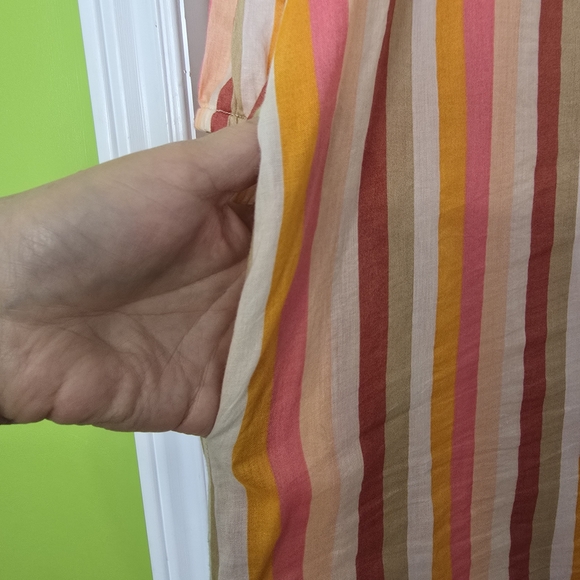 Striped Multicolor Button-Down Dress - Picture 4 of 8